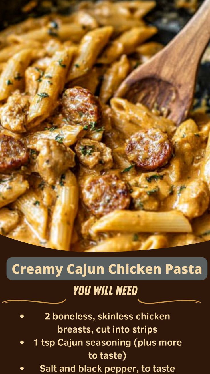 Creamy Cajun Chicken Pasta