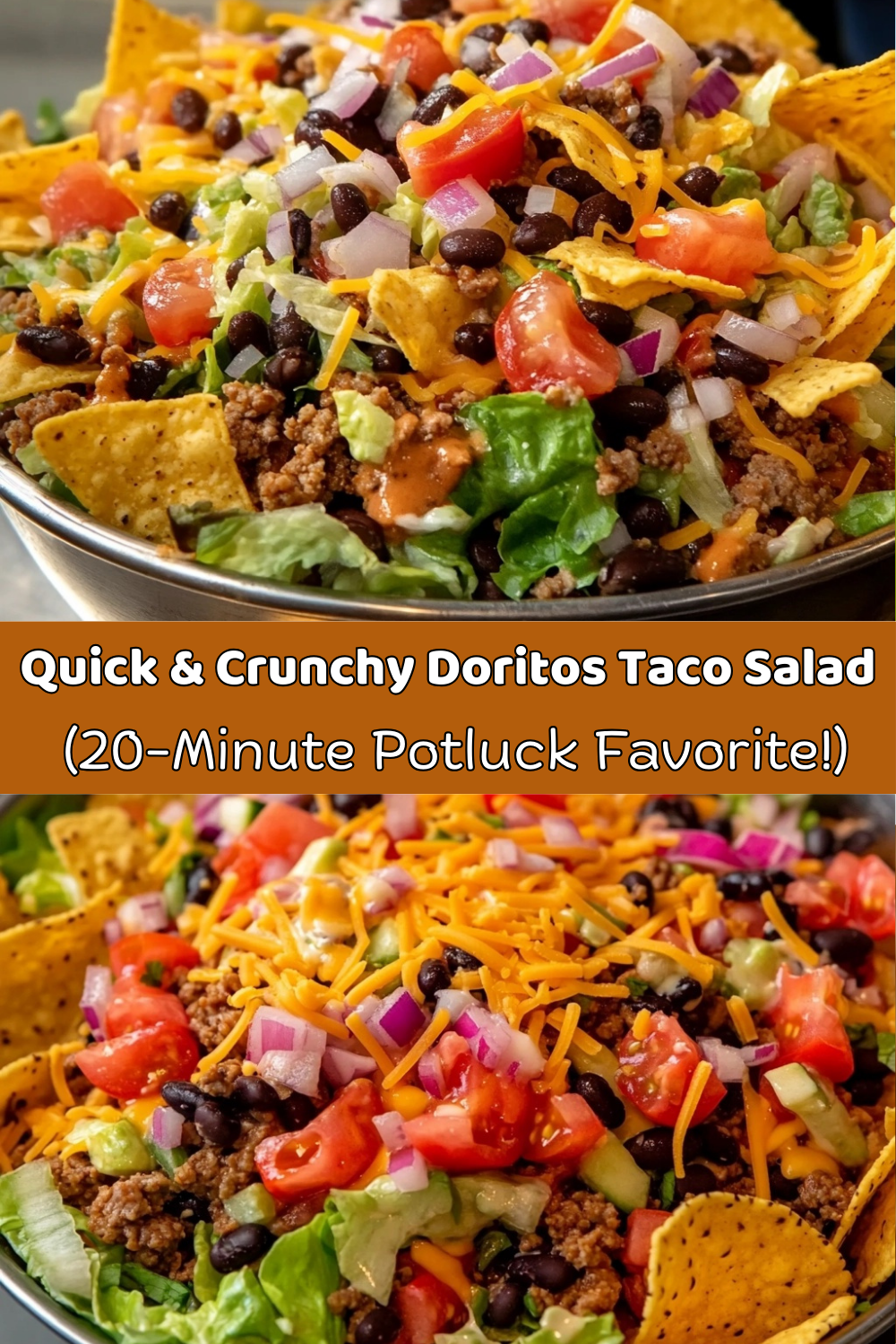 Quick & Crunchy Doritos Taco Salad (20-Minute Potluck Favorite!)