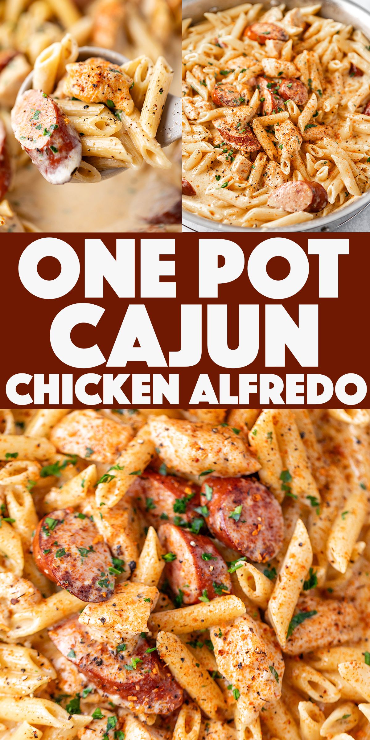 One Pot Cajun Chicken Alfredo