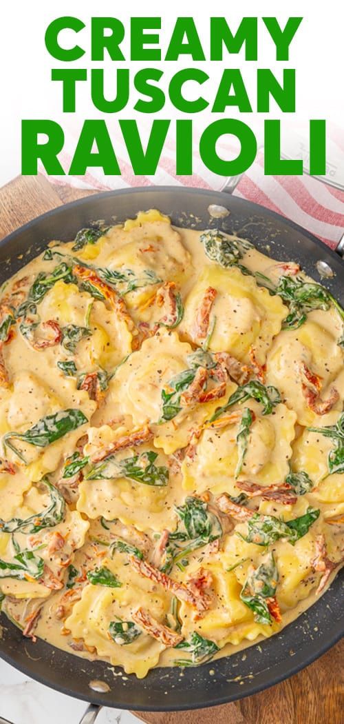 Creamy Tuscan Ravioli