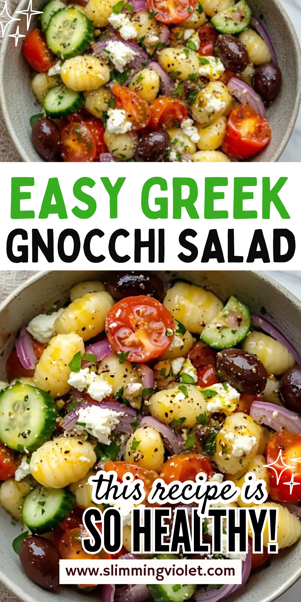 Greek Gnocchi Salad