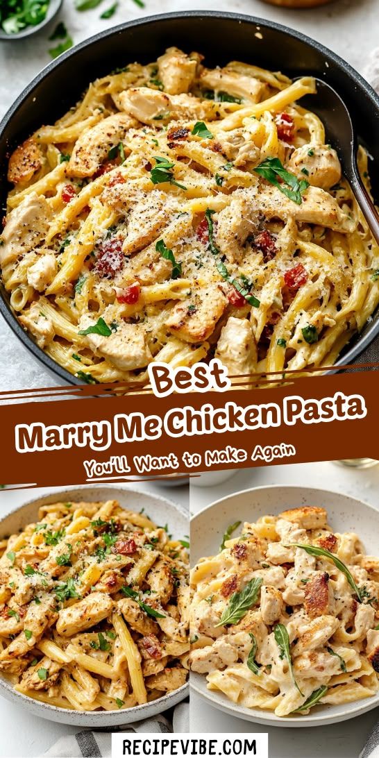 Marry Me Chicken Pasta Recipe - Recipe Vibe