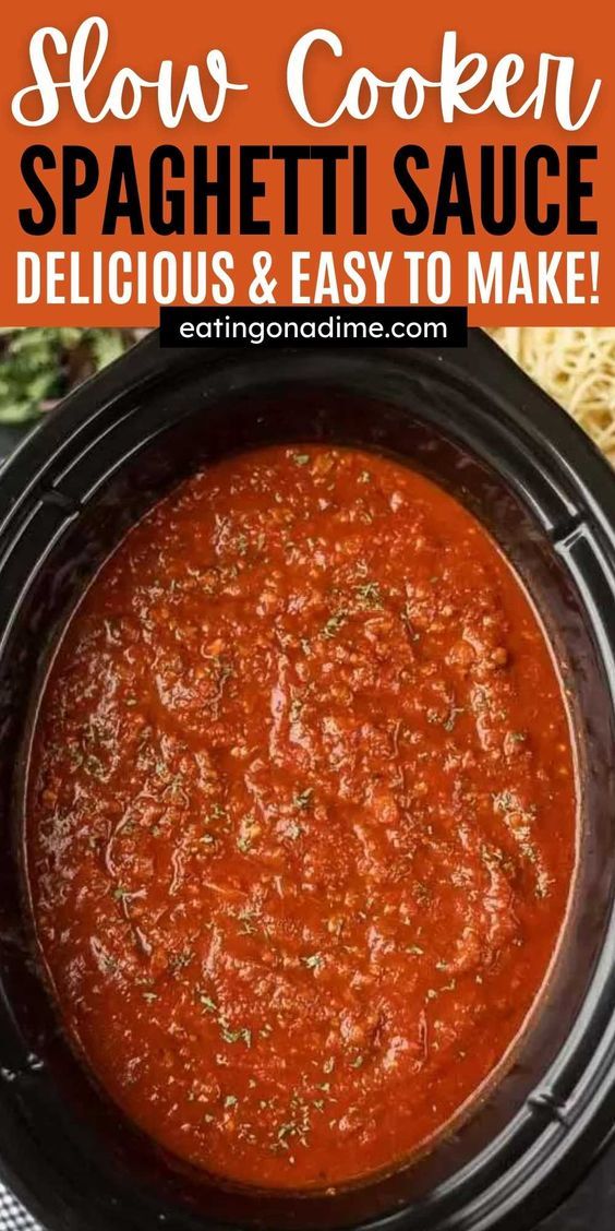 Best Crockpot Spaghetti Sauce Recipe