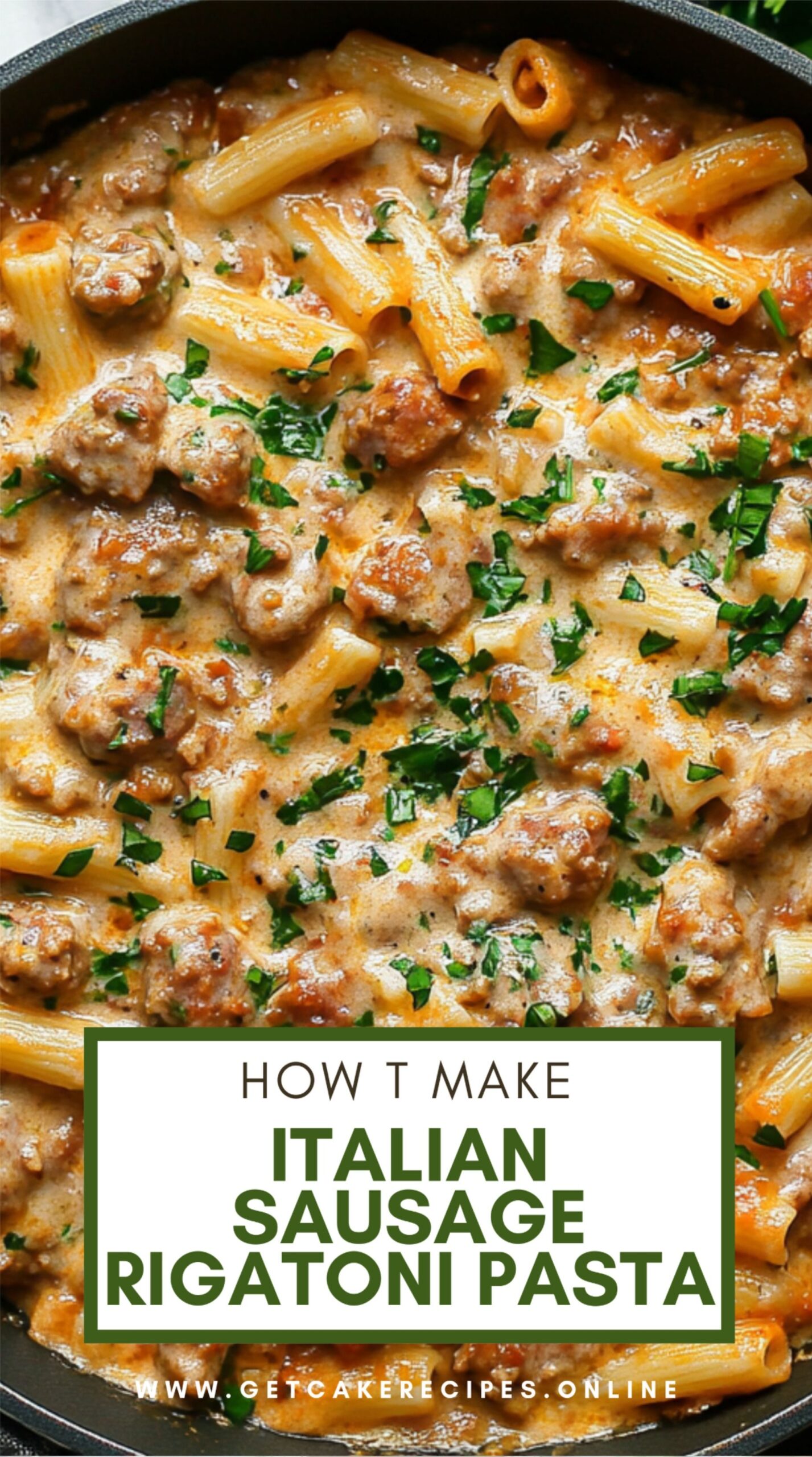 One-Pot Italian Sausage Rigatoni Pasta