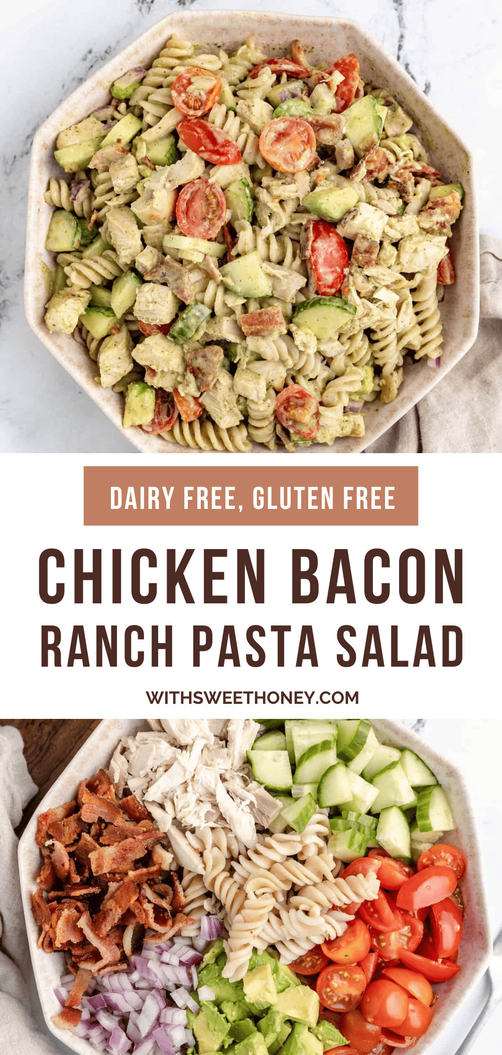Chicken Bacon Ranch Pasta Salad