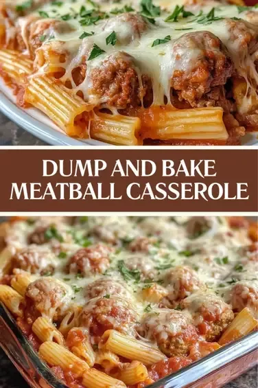 Dump and Bake Meatball Casserole