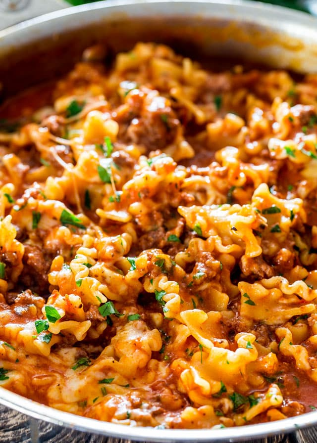 One Pot Hamburger Helper Lasagna