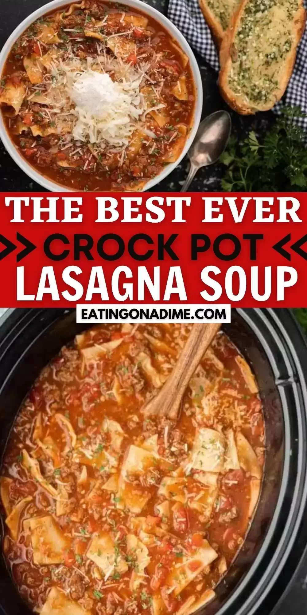 Crock pot Lasagna Soup Recipe
