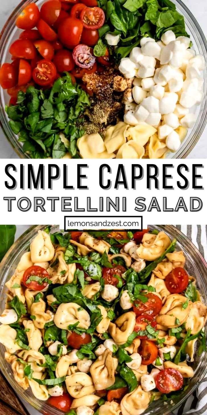 Tortellini Caprese Salad