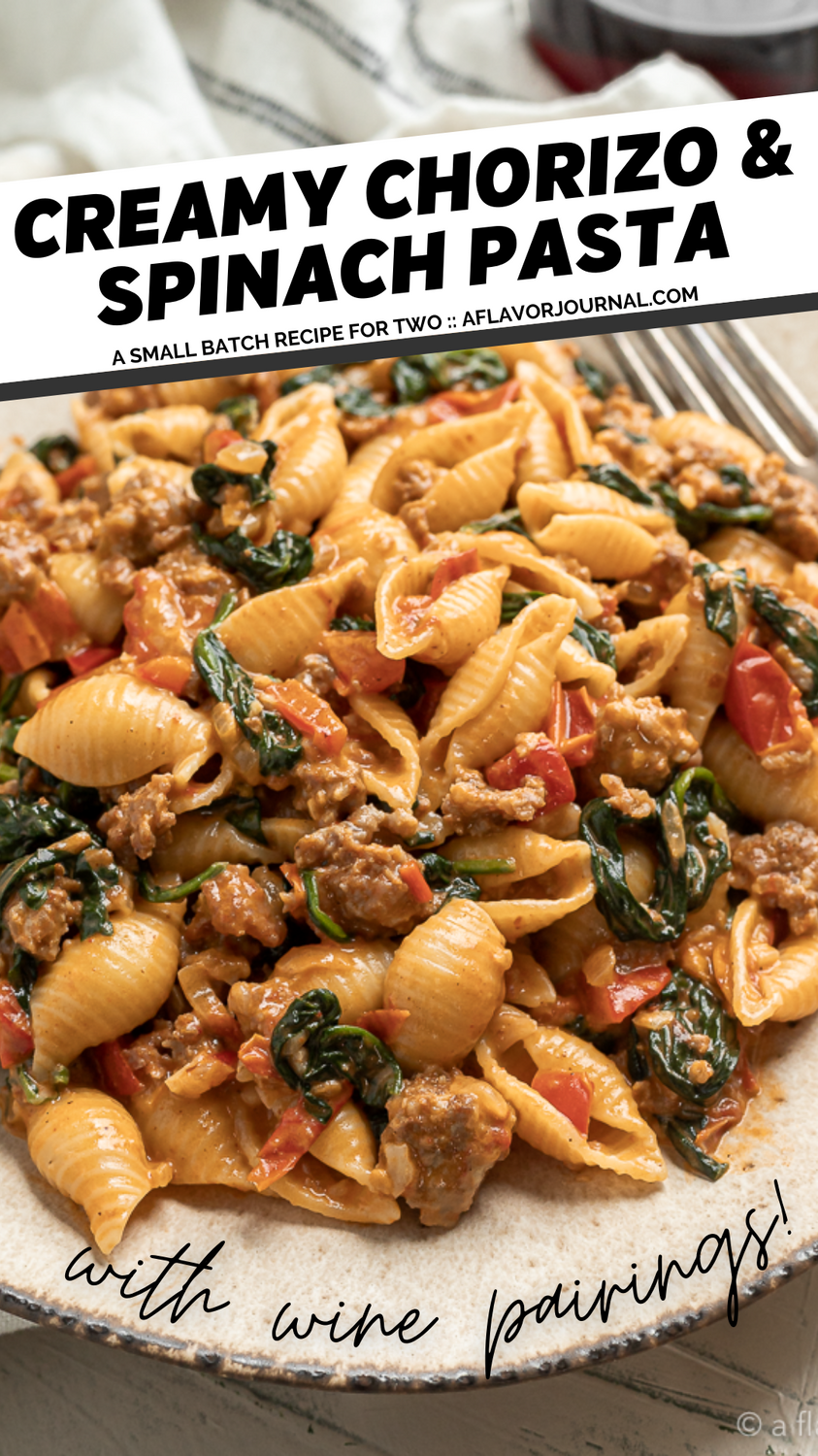 Creamy Chorizo and Spinach Pasta