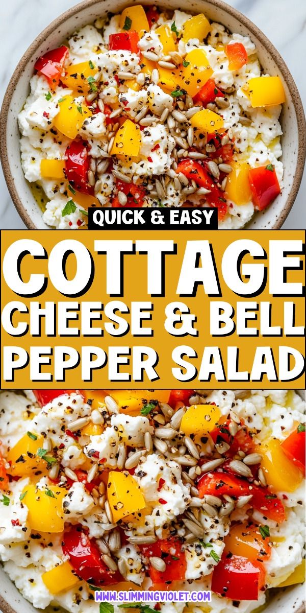 Cottage Cheese and Bell Pepper Salad