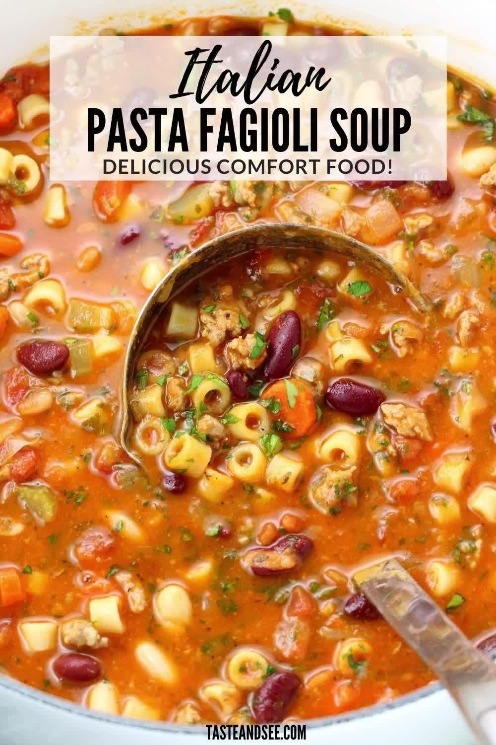 Italian Pasta Fagioli Soup