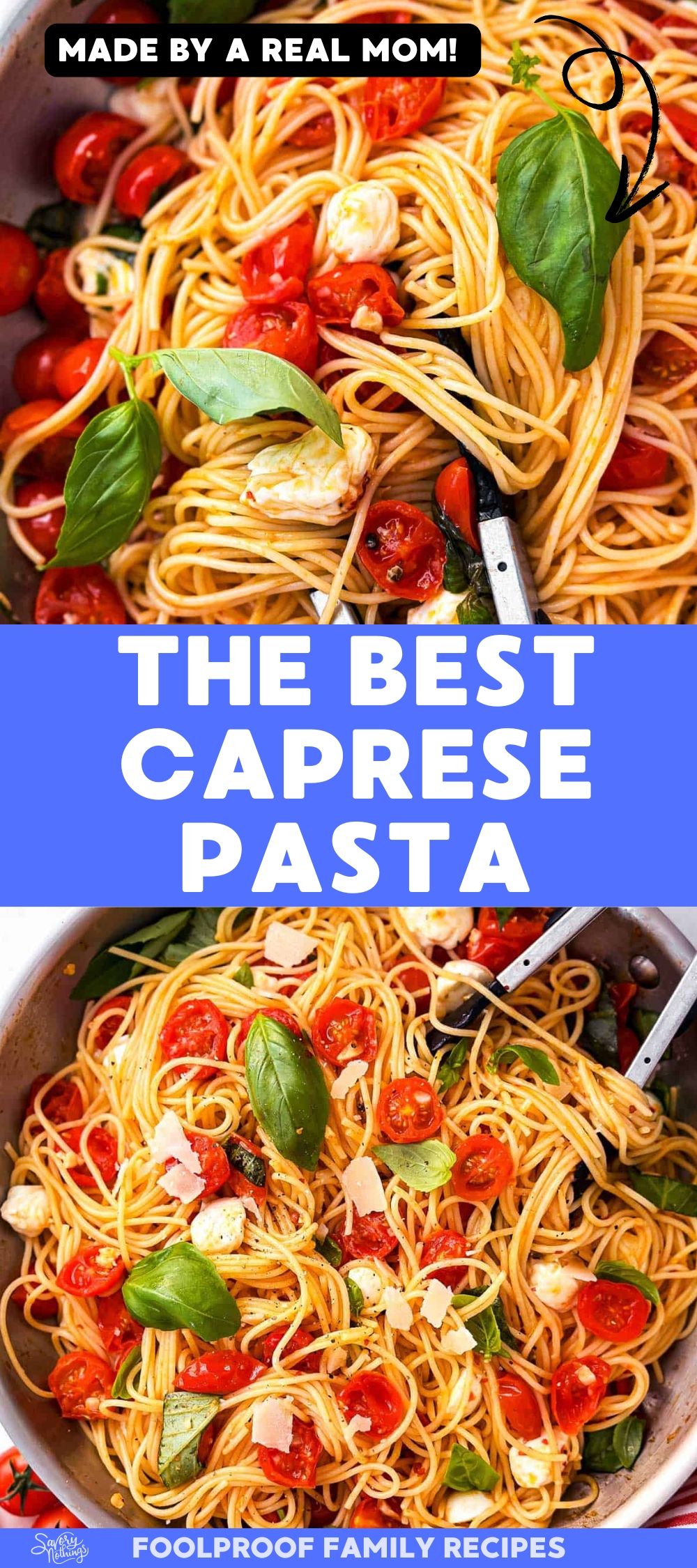 15 Minute Caprese Pasta