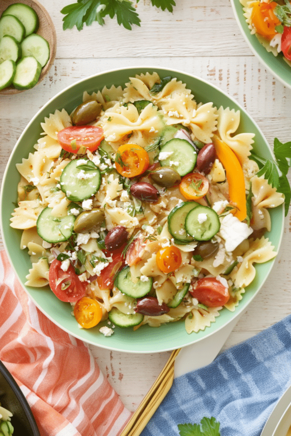 Delicious Greek-Inspired Pasta Salad Recipe