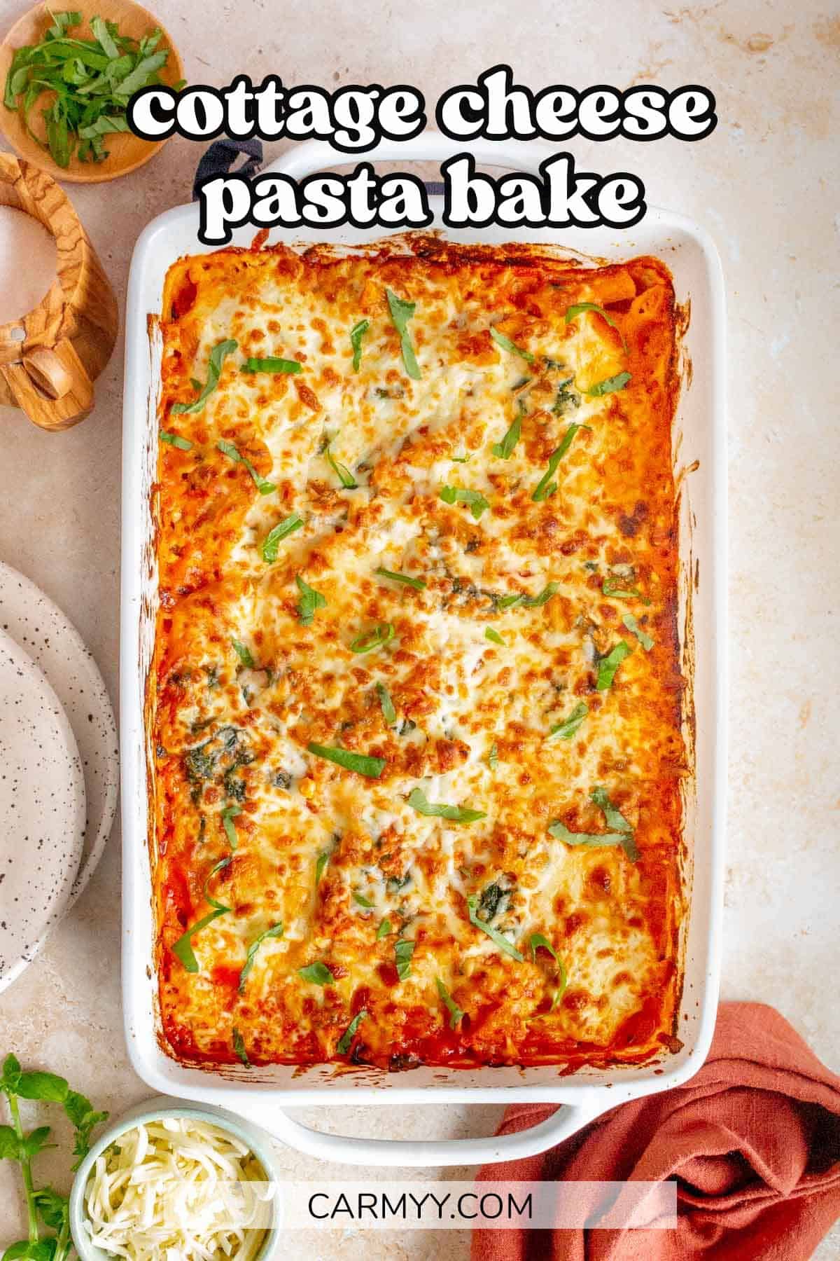 Cottage Cheese Pasta Bake
