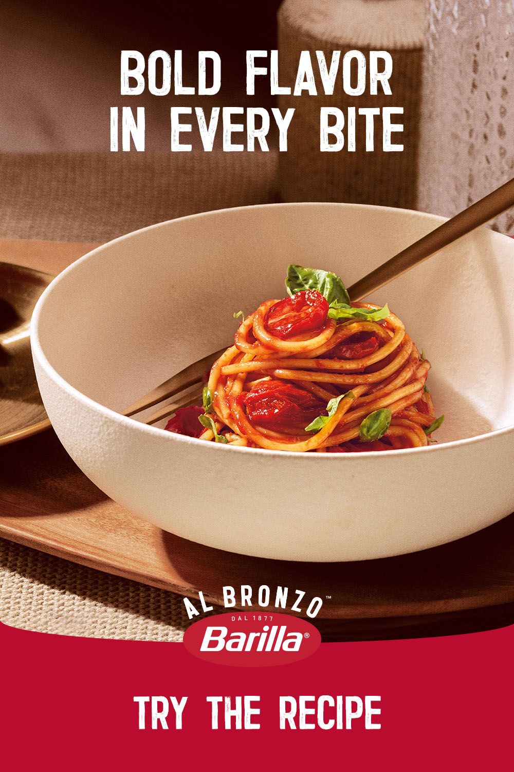 Al Bronzo Spaghetti Recipe with Cherry Tomatoes and Basil