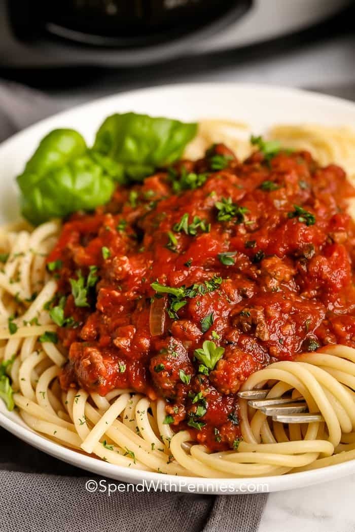 Crock Pot Spaghetti Sauce
