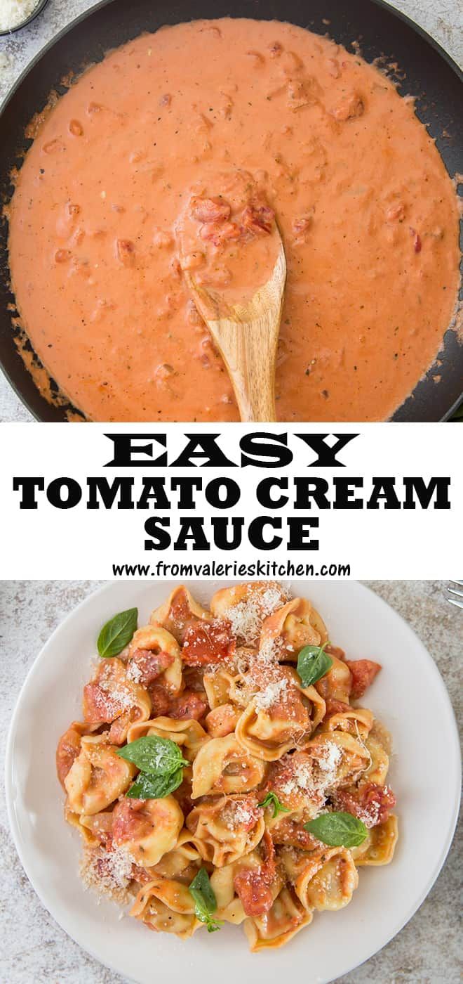 Easy Tomato Cream Sauce (Under 10 Minutes!) | Valerie's Kitchen
