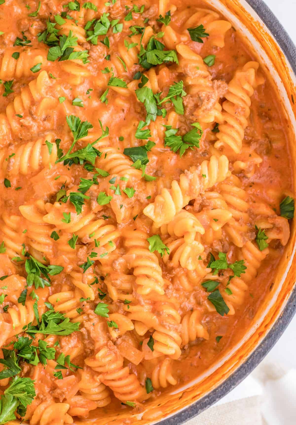 Creamy Ground Beef Pasta