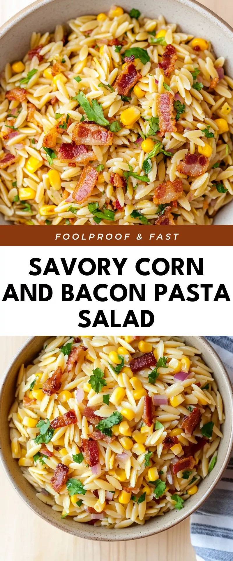 Savory Corn and Bacon Pasta Salad