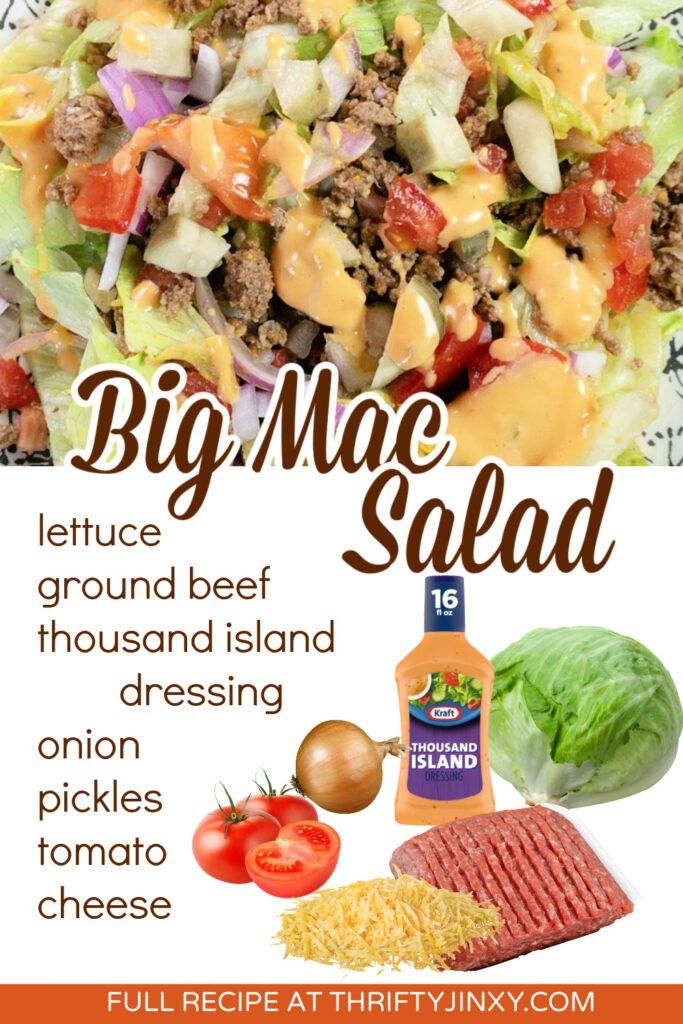 Big Mac Salad Recipe
