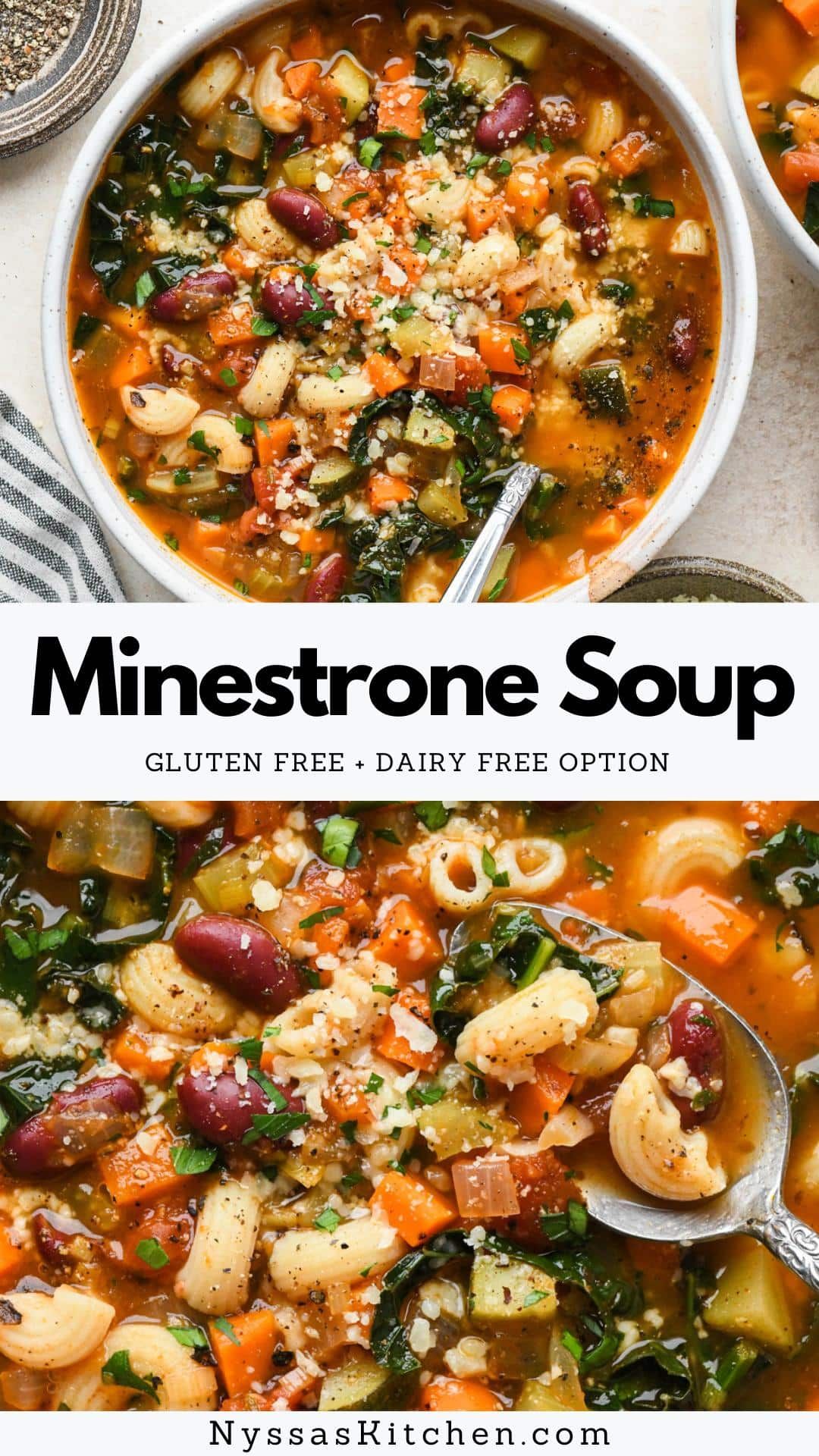 Classic Minestrone Soup with Gluten-Free Noodles