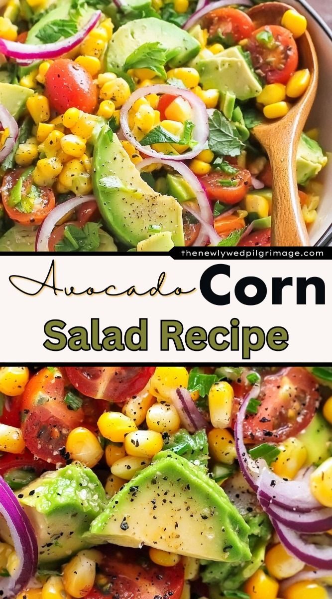 Refreshing Citrus-Kissed Avocado Corn Salad Recipe