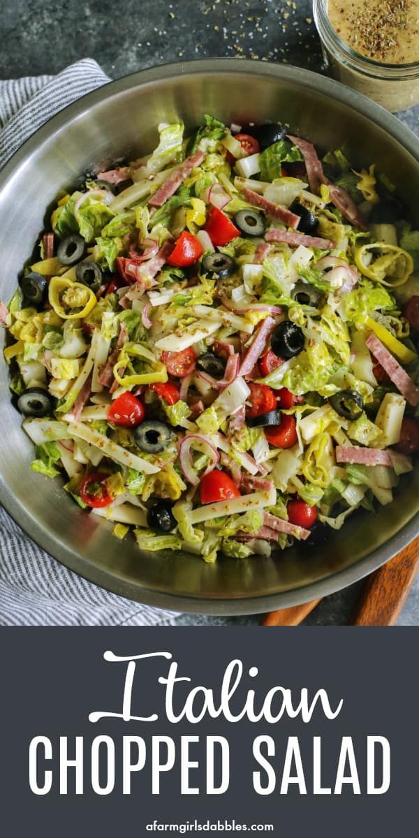 Italian Chopped Salad - A Meal-Worthy Salad Recipe!