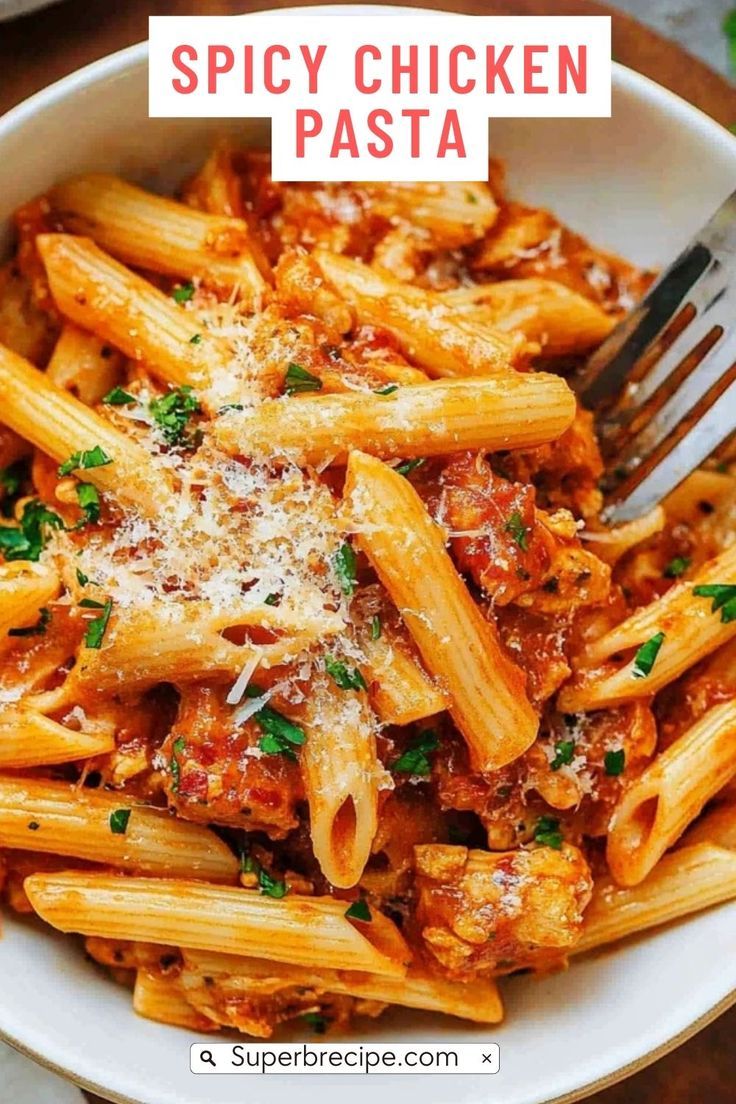 Creamy Spicy Chicken Pasta Recipe