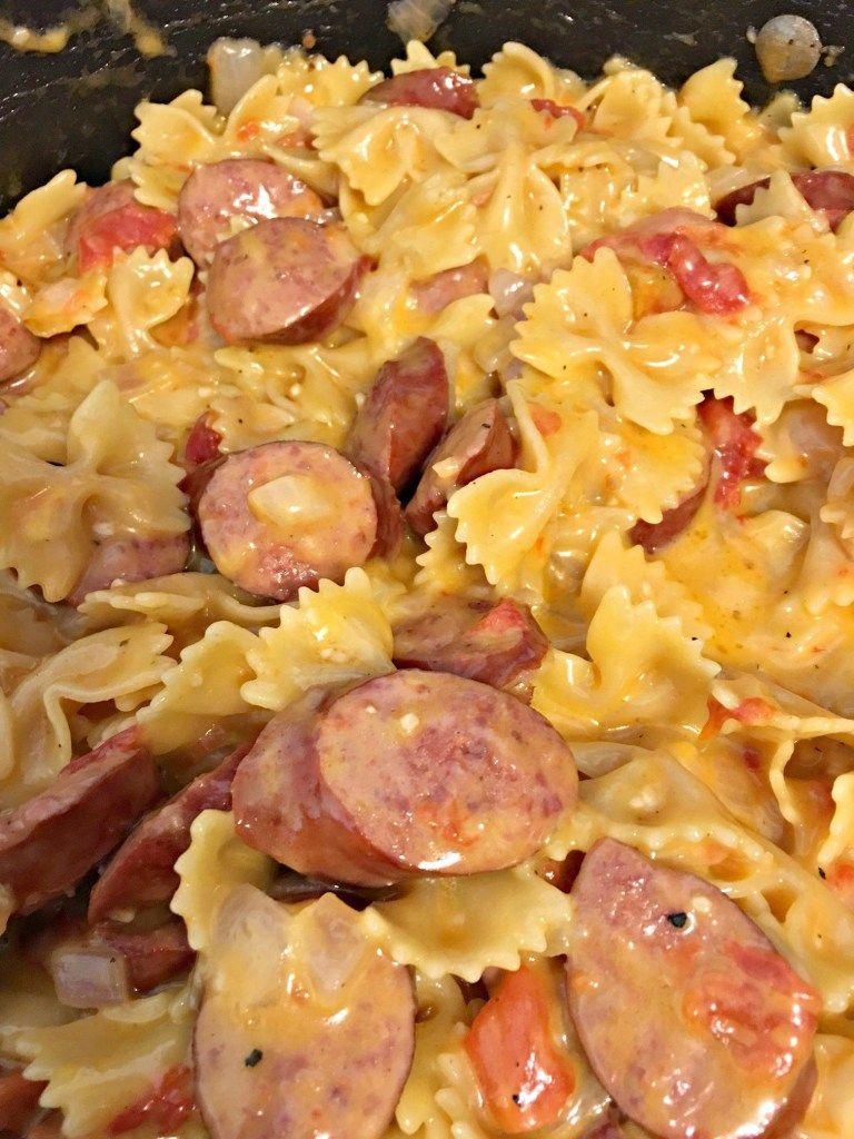 Easy Recipe:  One Pot Smoked Sausage Pasta