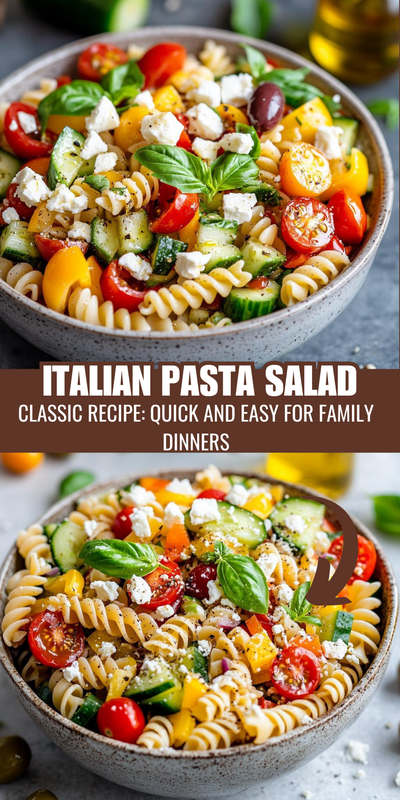 Classic Italian Pasta Salad Recipe: Quick and Easy for Family Dinners