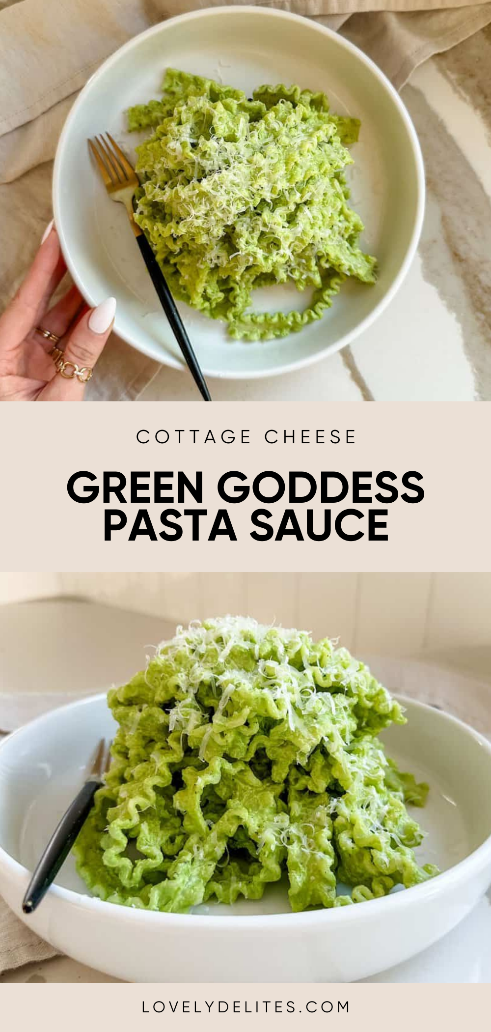 Cottage Cheese Pasta Sauce - Lovely Delites