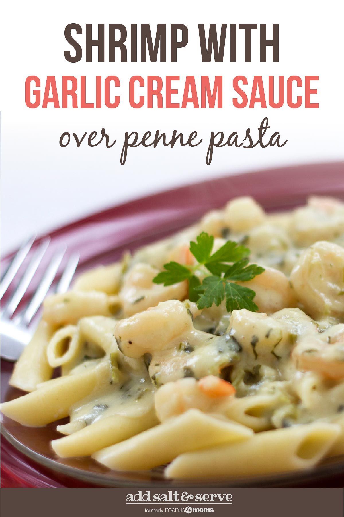 Shrimp with Garlic Cream Sauce - Add Salt & Serve
