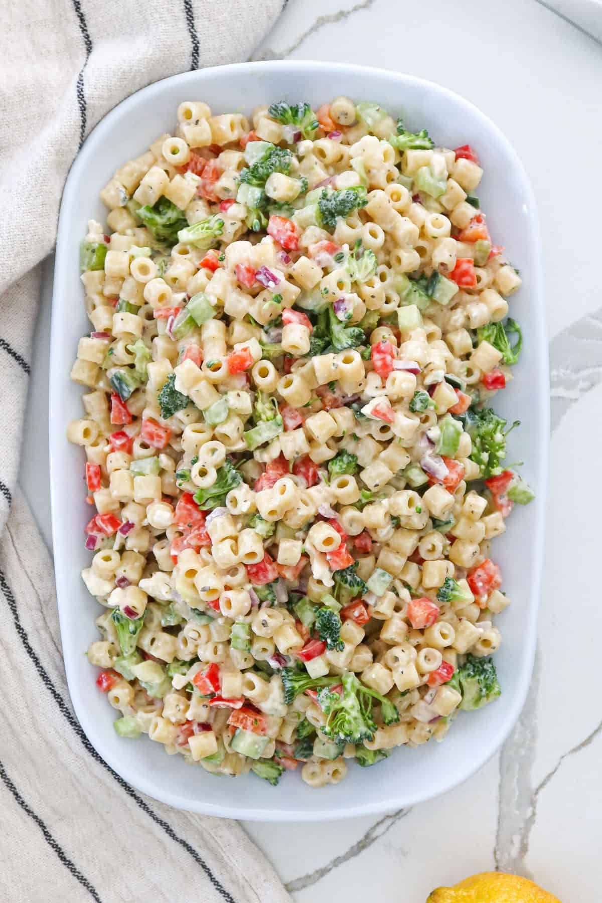 Ditalini Pasta Salad (Quick & Delicious)!