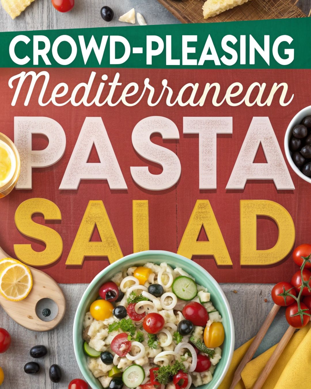 Mediterranean Pasta Salad: A Crowd-Pleasing Veggie-Packed Delight