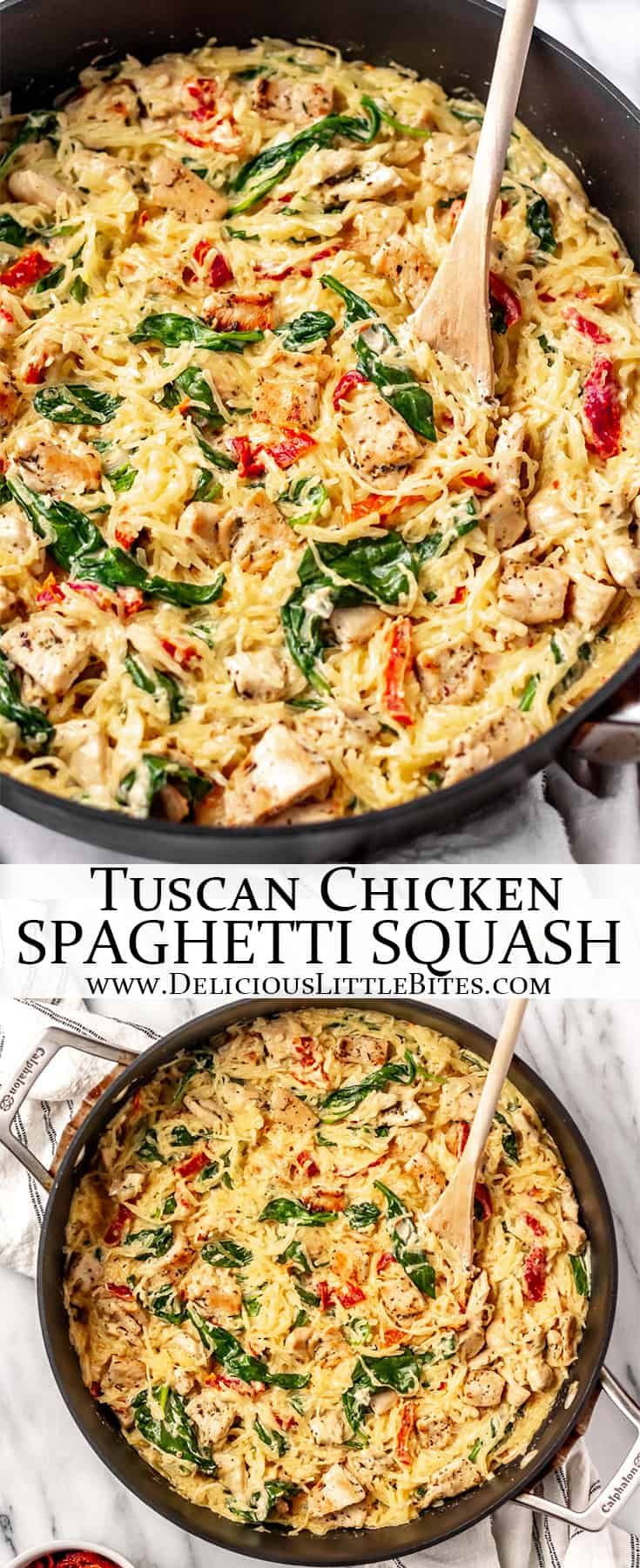 Tuscan Chicken and Spaghetti Squash