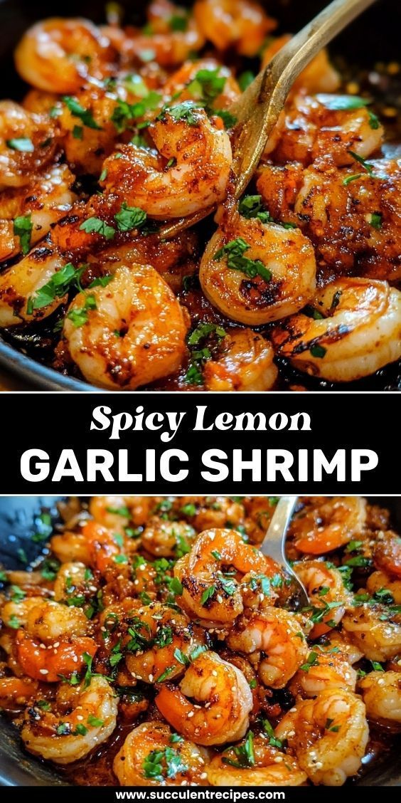 Spicy Lemon Garlic Shrimp Recipe