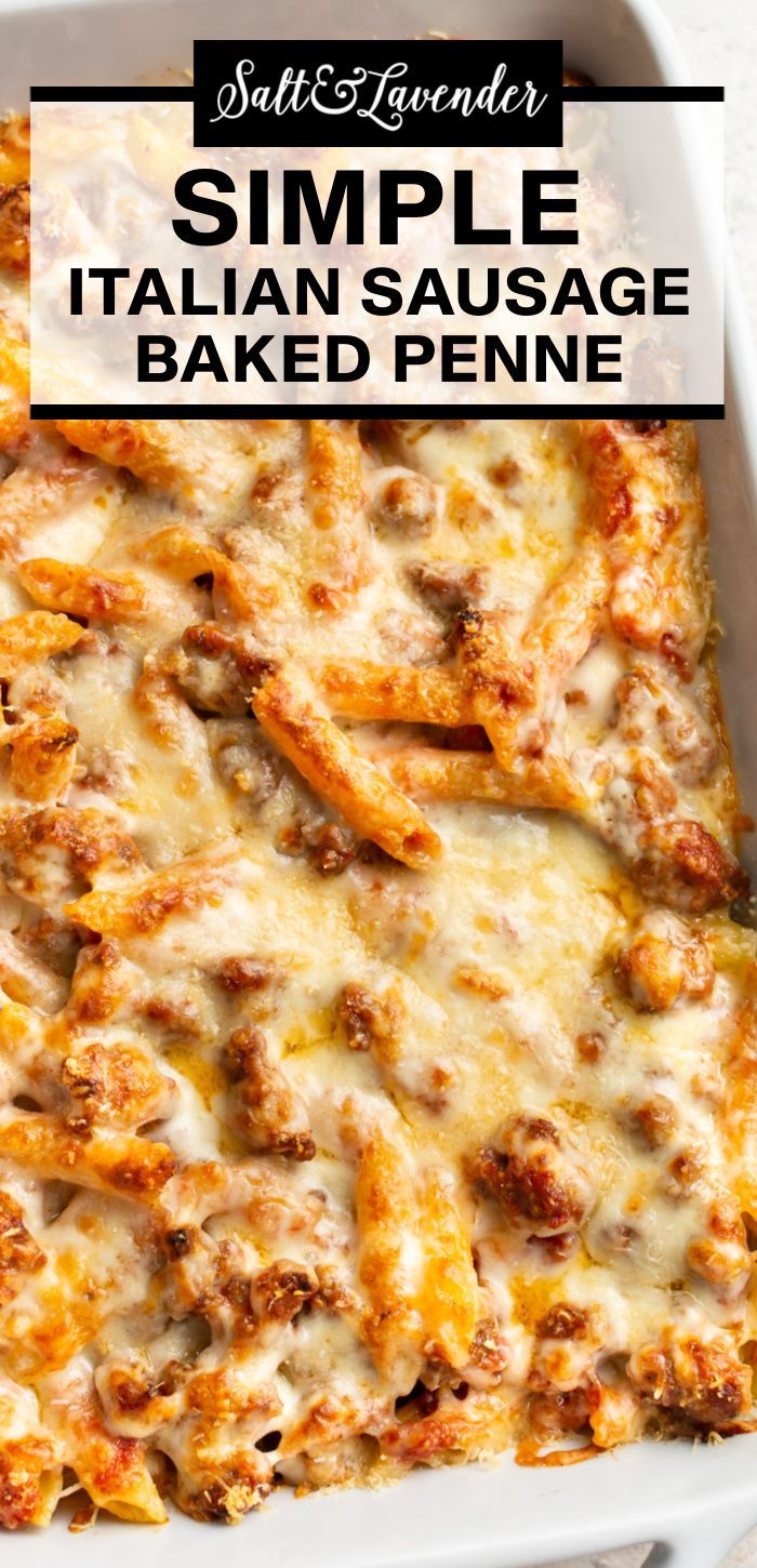 Italian Sausage Baked Penne