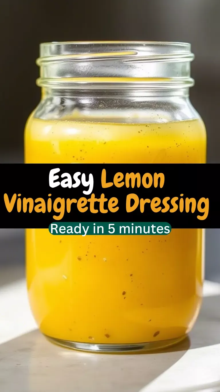Easy lemon vinegarette dressing