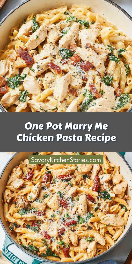Stunning One Pot Marry Me Chicken Pasta Recipe You Must Try!