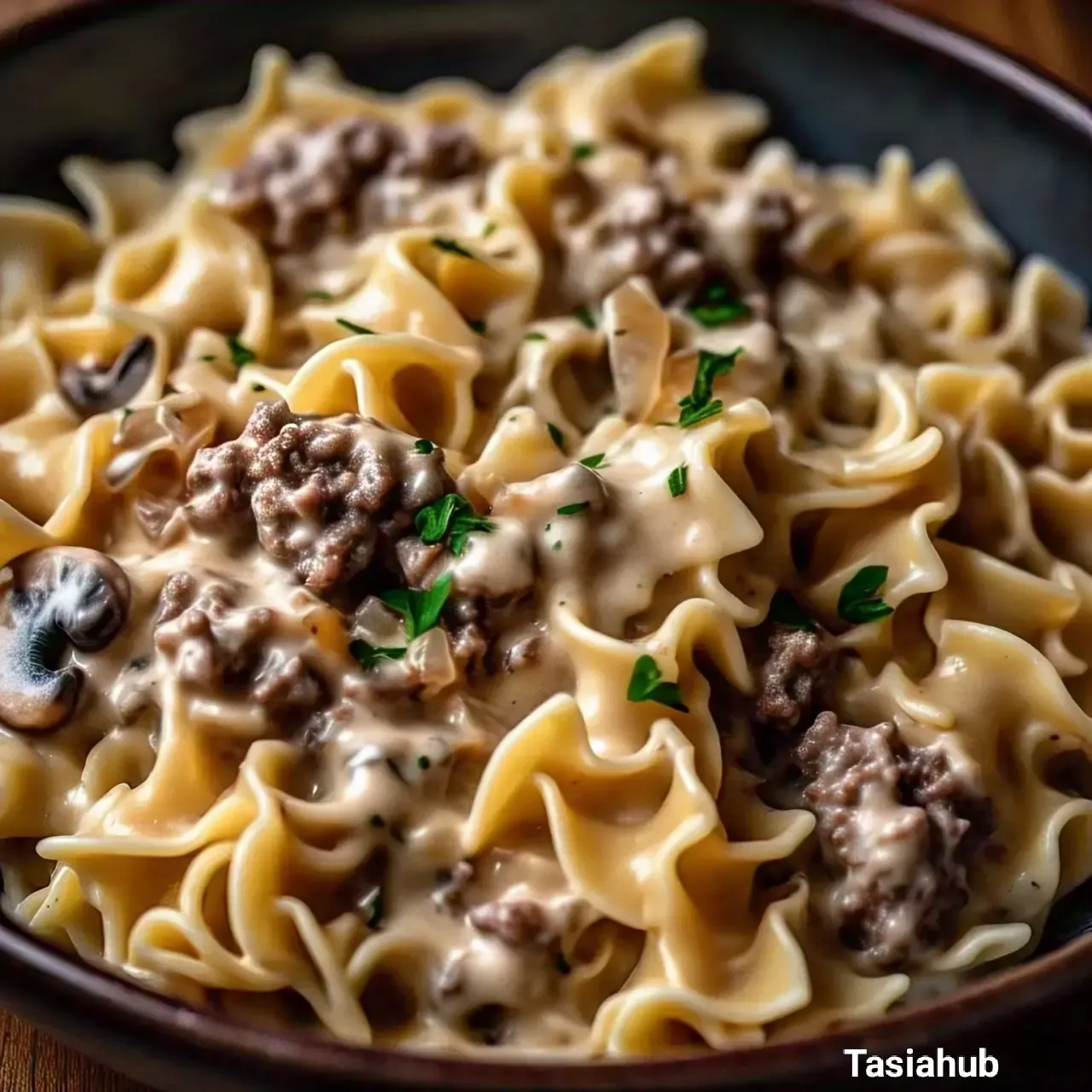 Ground Beef Stroganoff - Tasiahub