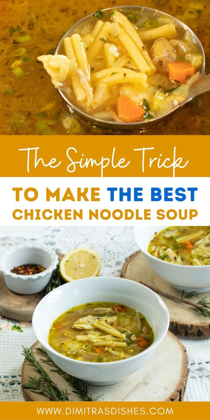 The Simple Tricks To Make THE BEST Chicken Noodle Soup
