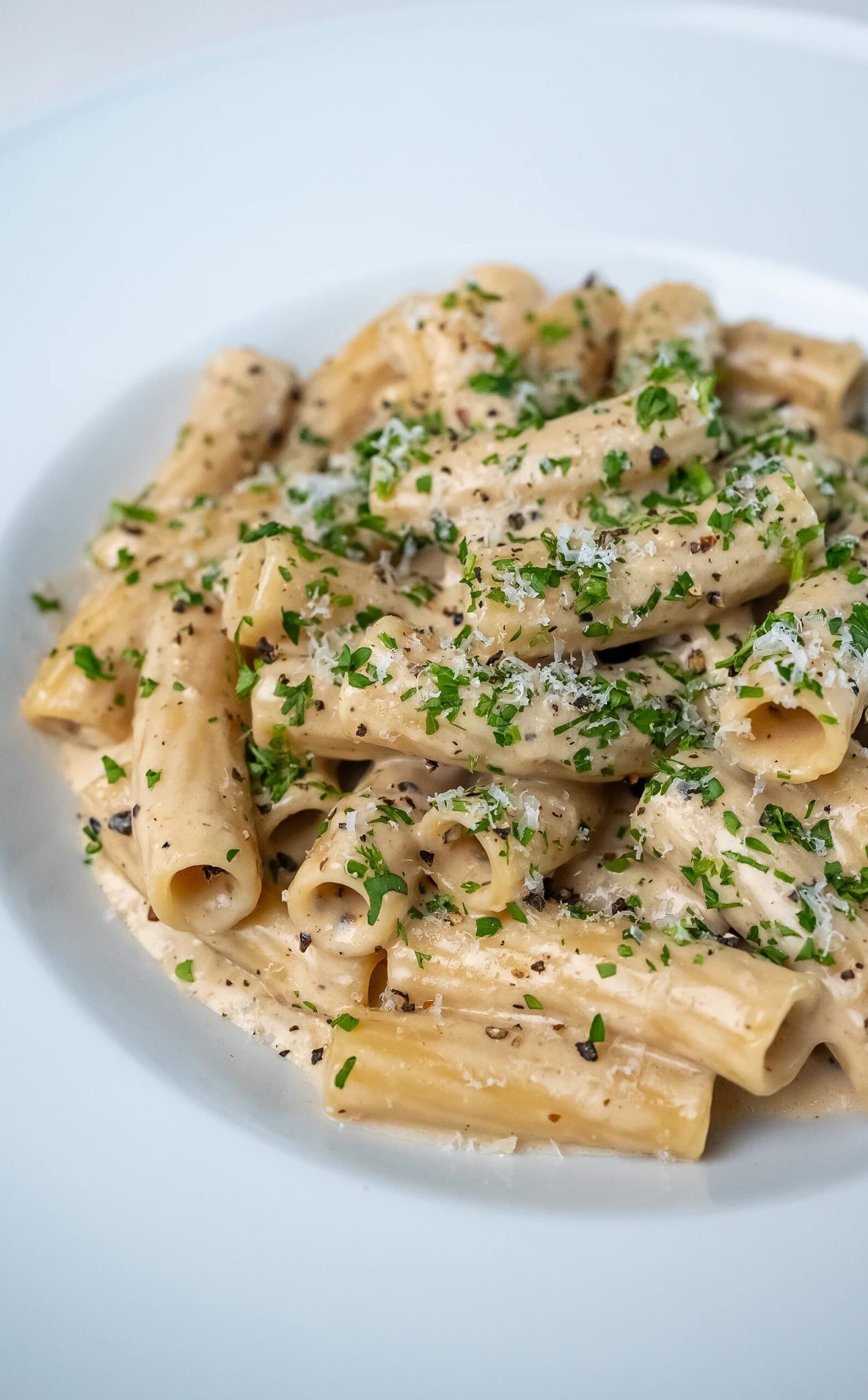 Creamy Peppercorn Pasta by breadbakebeyond