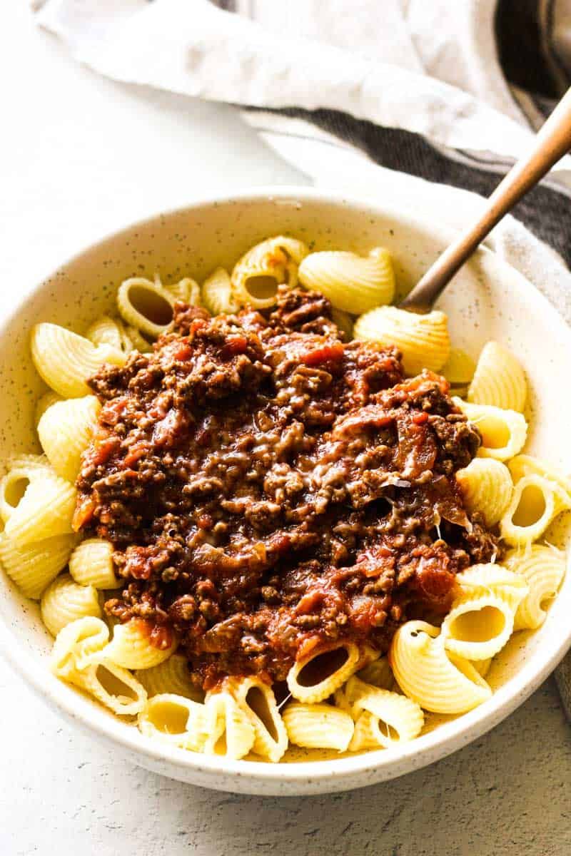 Conchiglie Bolognese Pasta Recipe - The Top Meal