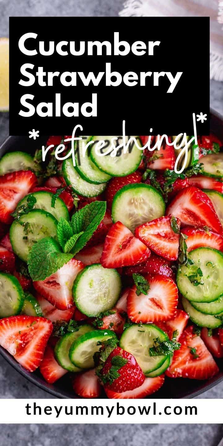 This Cucumber Strawberry Salad Is The Perfect Side Dish For Your Next BBQ