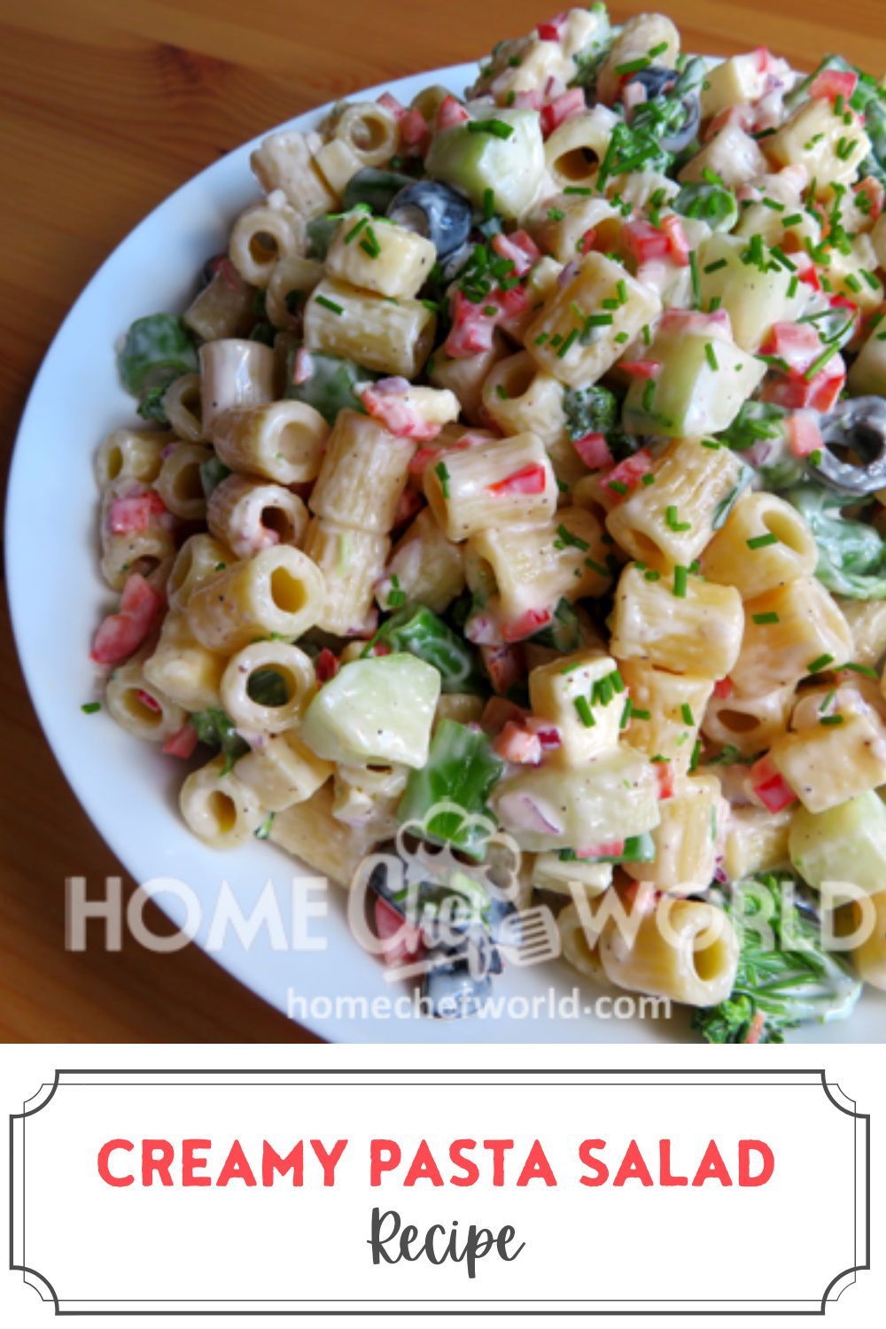 Creamy Pasta Salad Recipe | Home Chef World