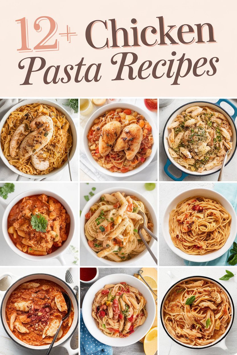 12+ Favorite Chicken Pasta Recipes You’ll Love to Make!
