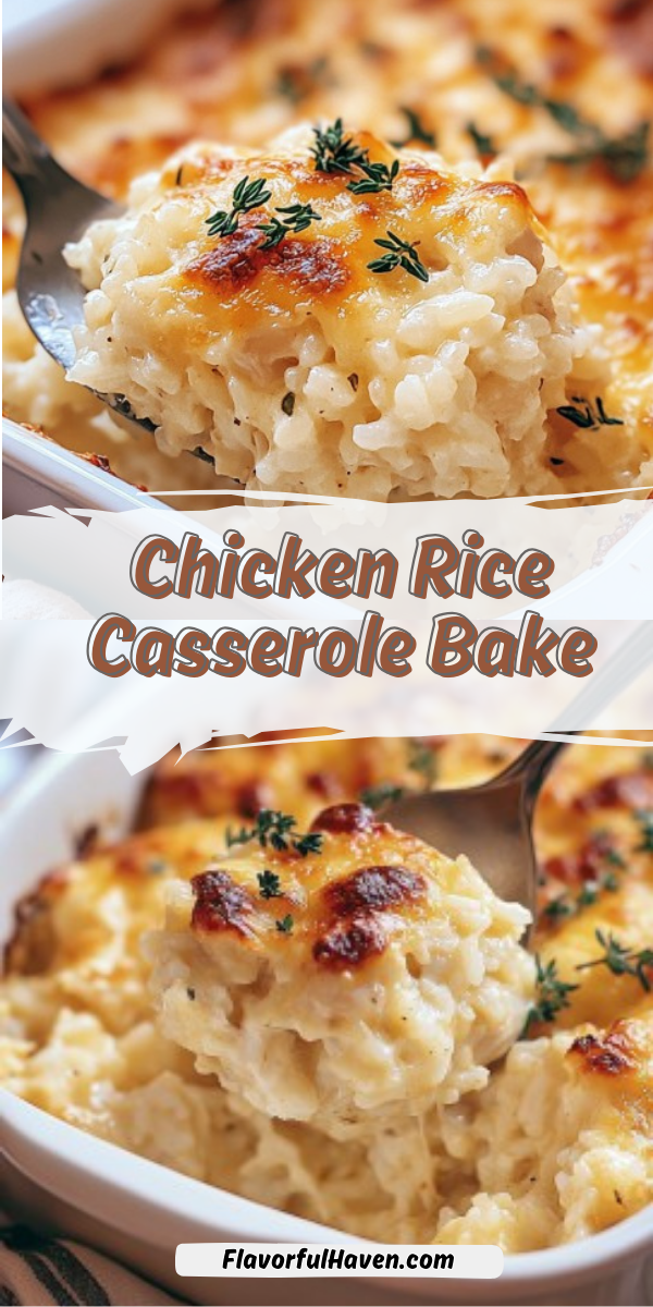 Tasty Chicken Rice Casserole Bake
