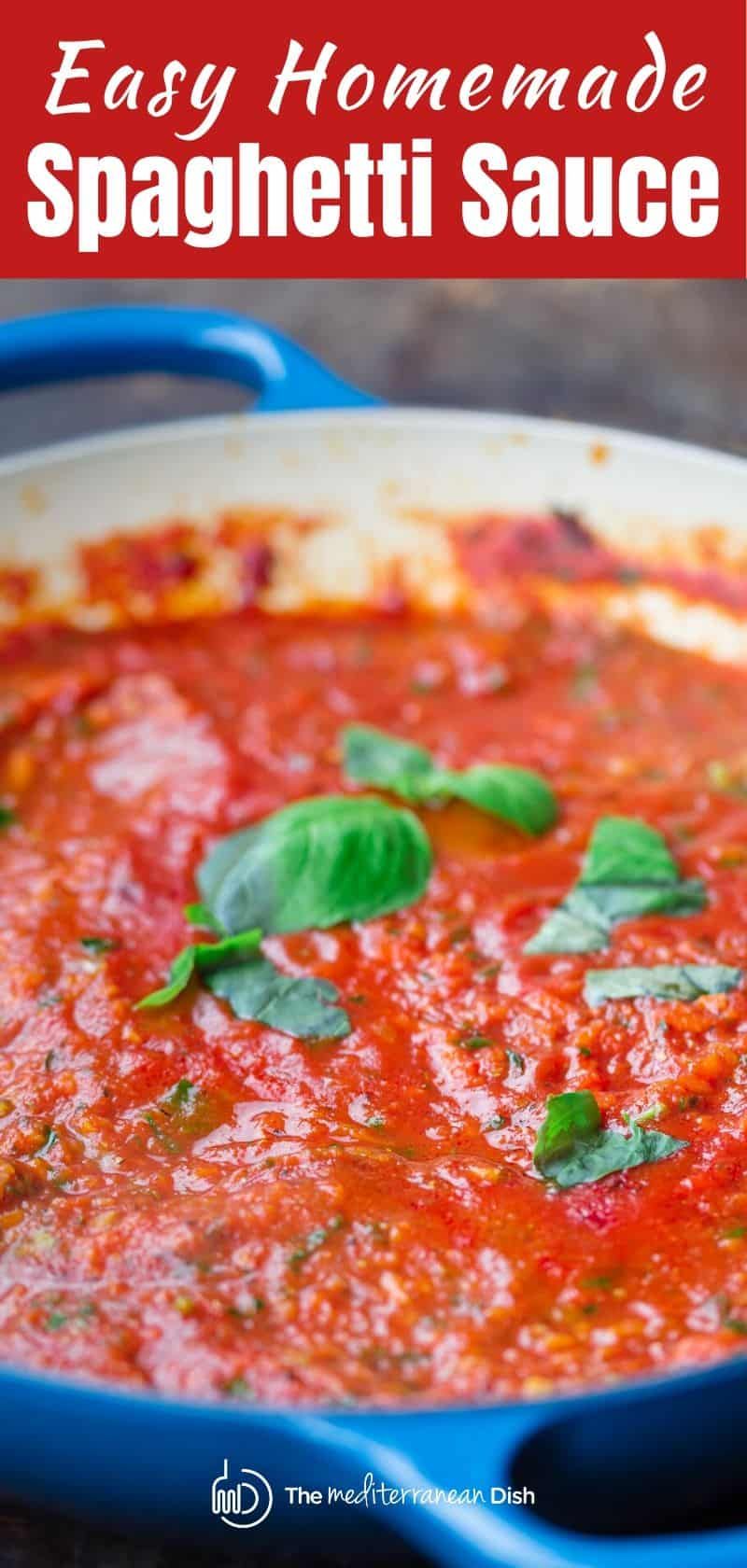 Easy Homemade Spaghetti Sauce Recipe