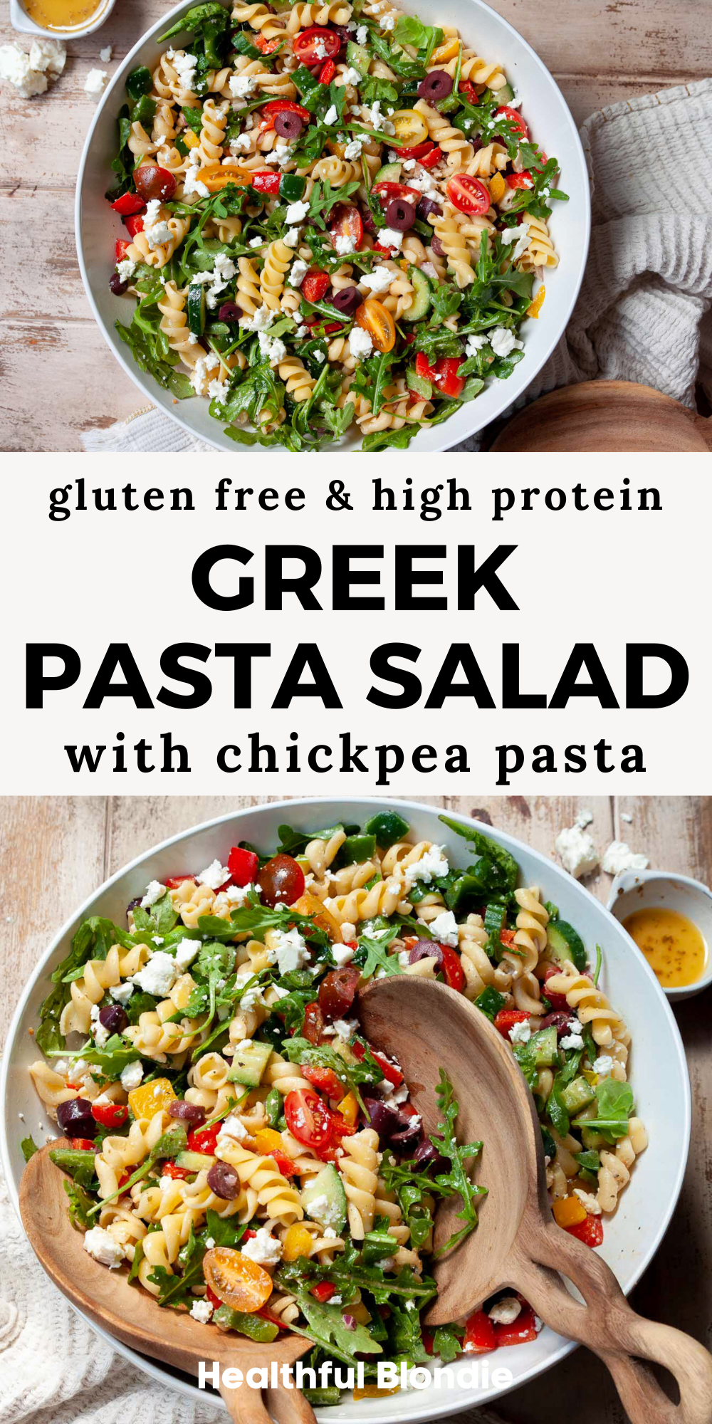 Easy Greek Pasta Salad (Healthy)